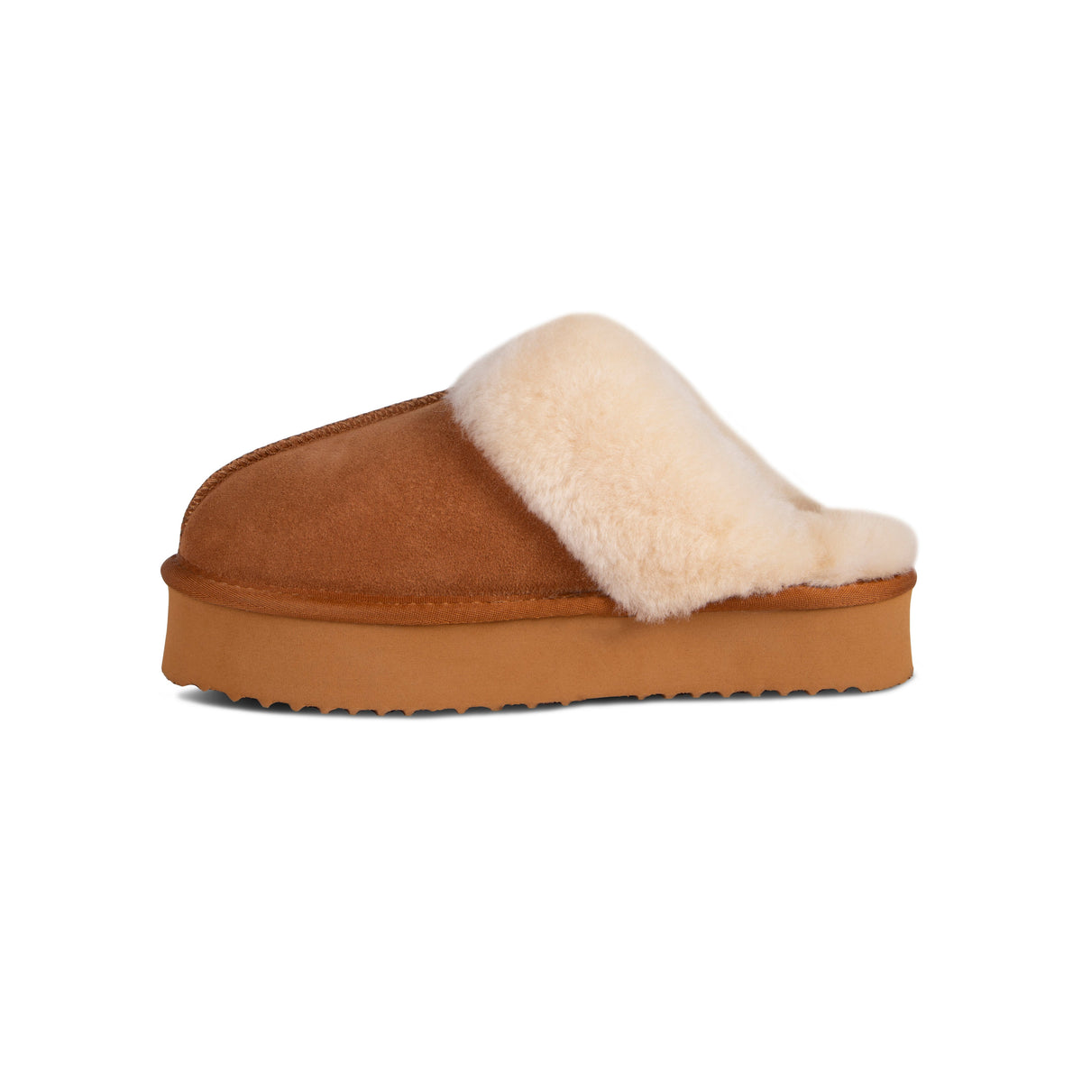 Women's Platform Scuff - Chestnut