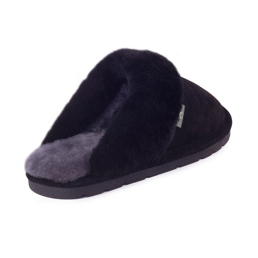 Women's Sheepskin Scuff - Black