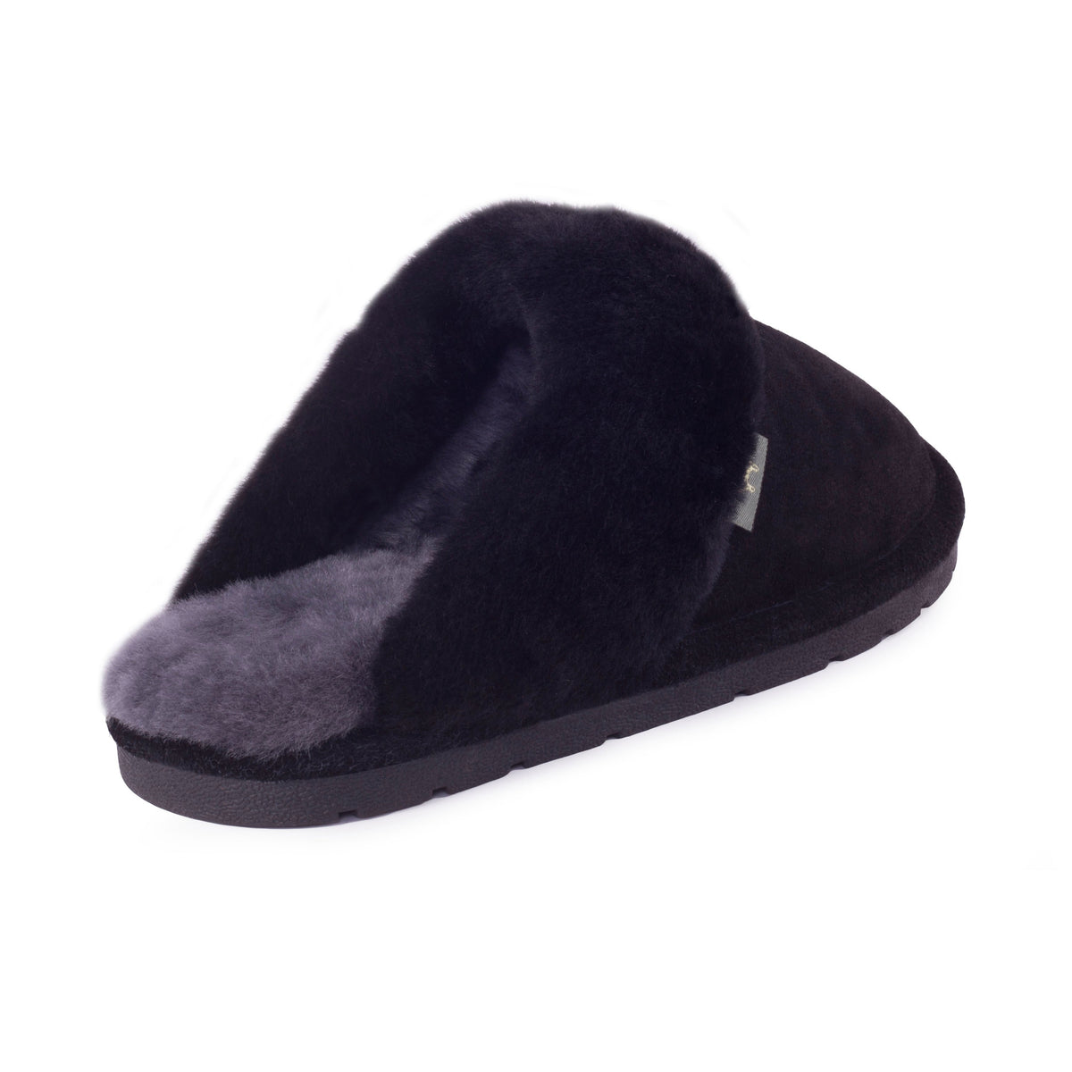 Women's Sheepskin Scuff - Black