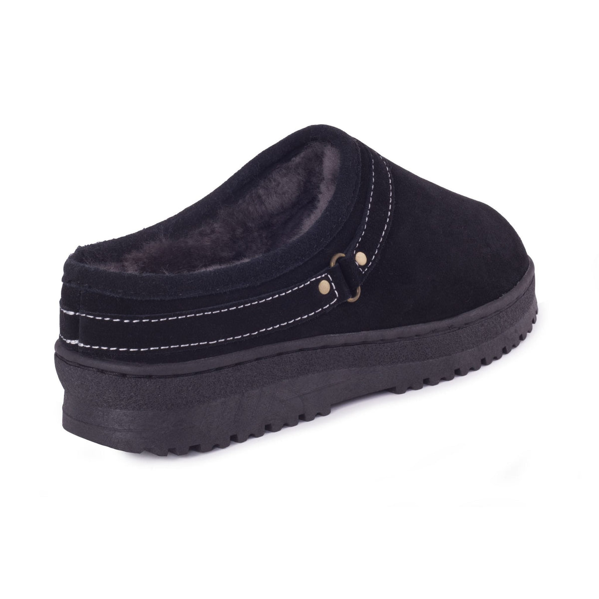 Unisex Sheepskin Clog - Black